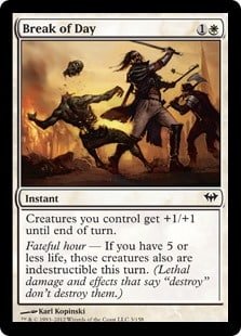 Break Of Day - Stable versus Situational Cards