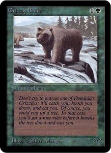 Grizzly Bears - Stable versus Situational Cards