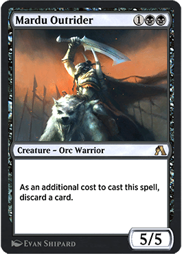 Mardu Outrider - Cost in MTG Cards