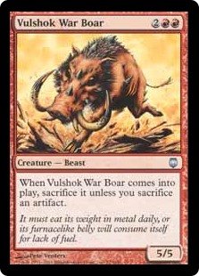 Vulshok War Boar - Cost in MTG Cards